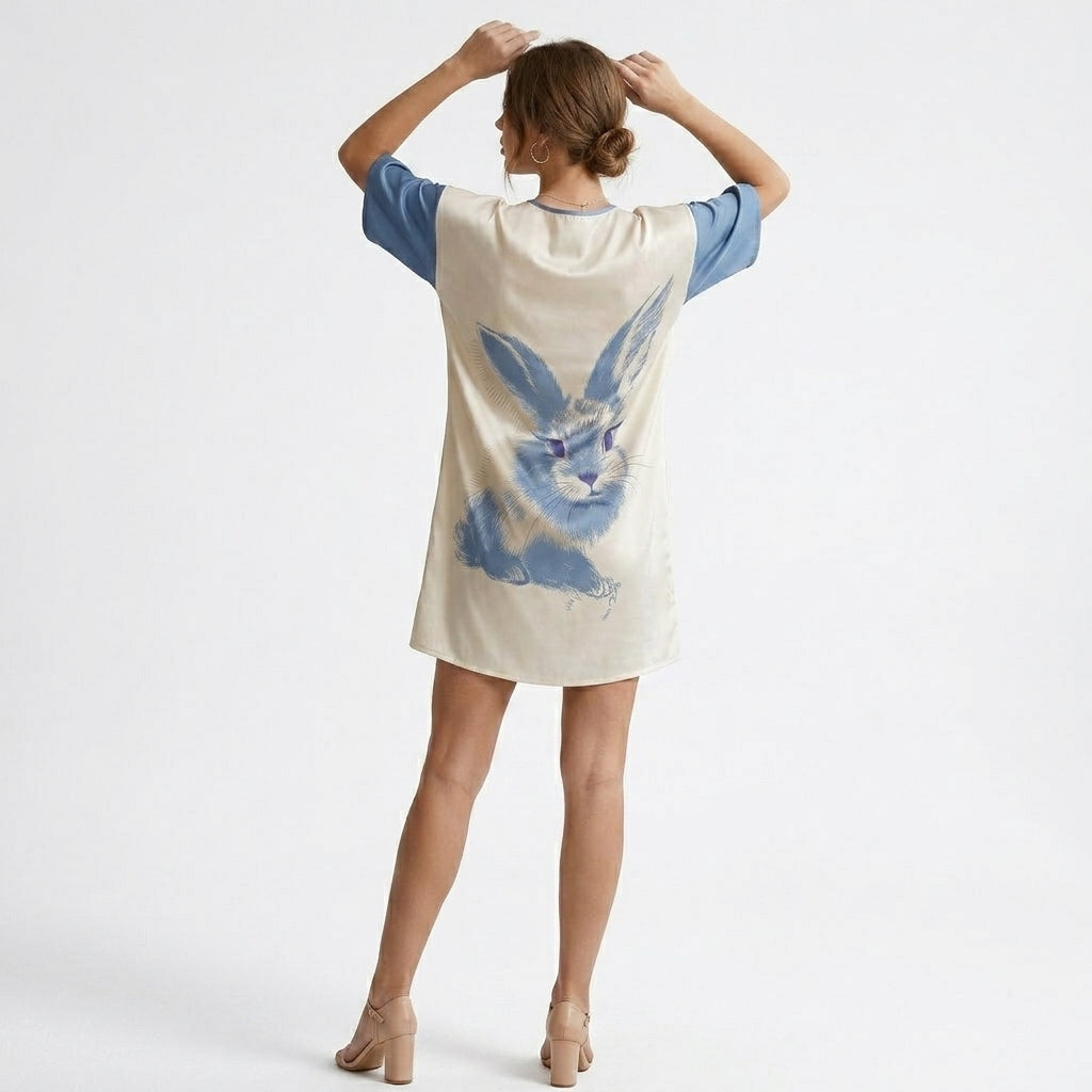 Oversized Rabbit Graphic Lounge