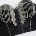 Crystal Tassel Corset Bralette (5004)