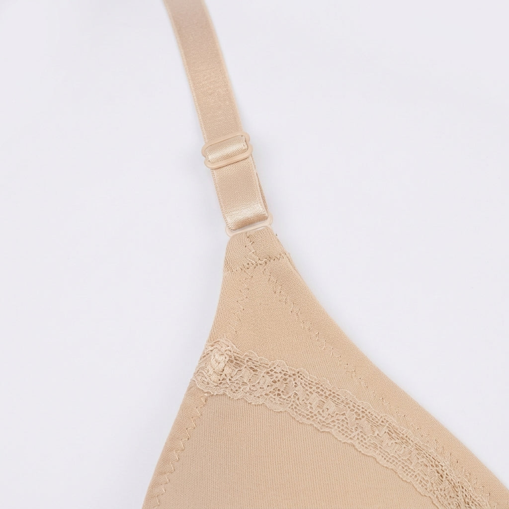 Lace-Trim Contour Bra (123)
