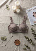 Satin Finish Luxury Bra - Gray