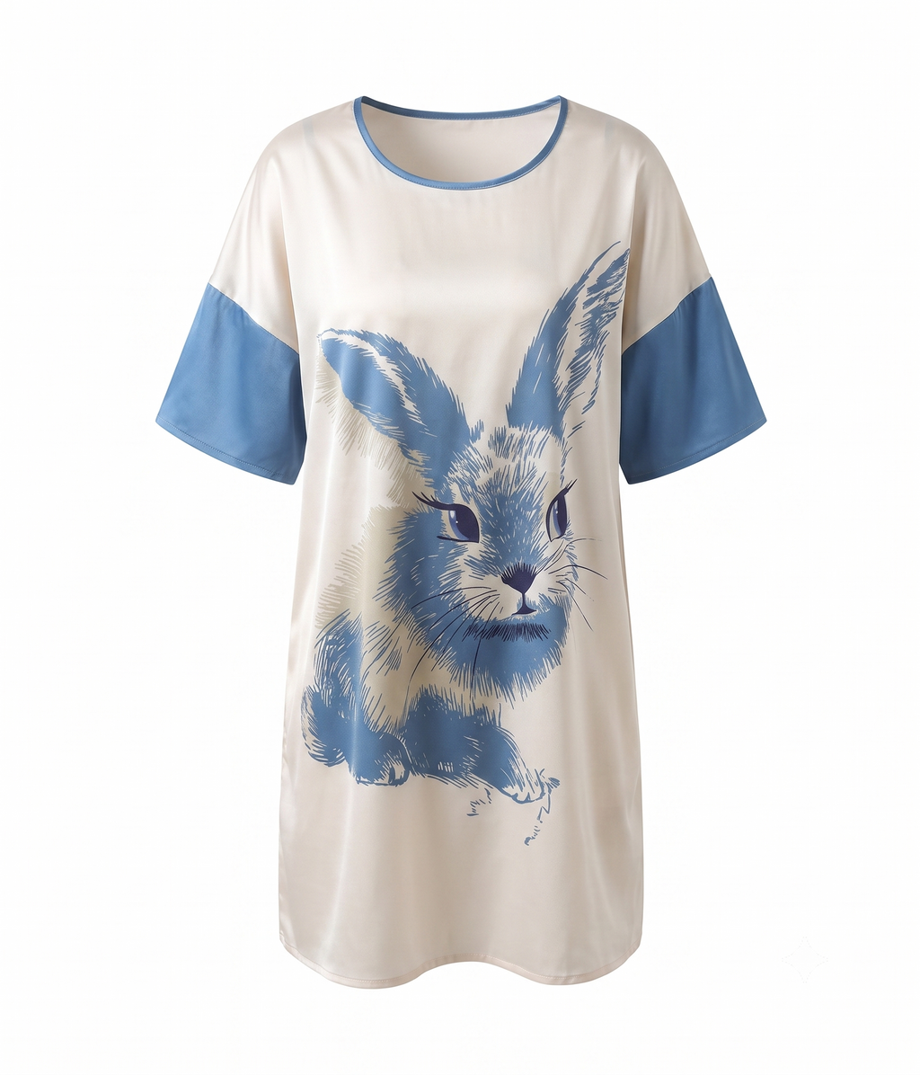 Oversized Rabbit Graphic Lounge