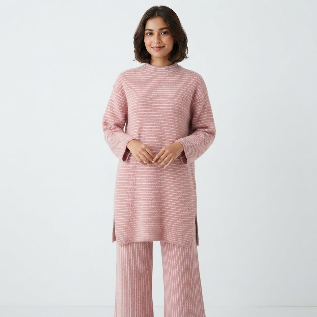 Casual Two-Piece Sweater Set (63781)