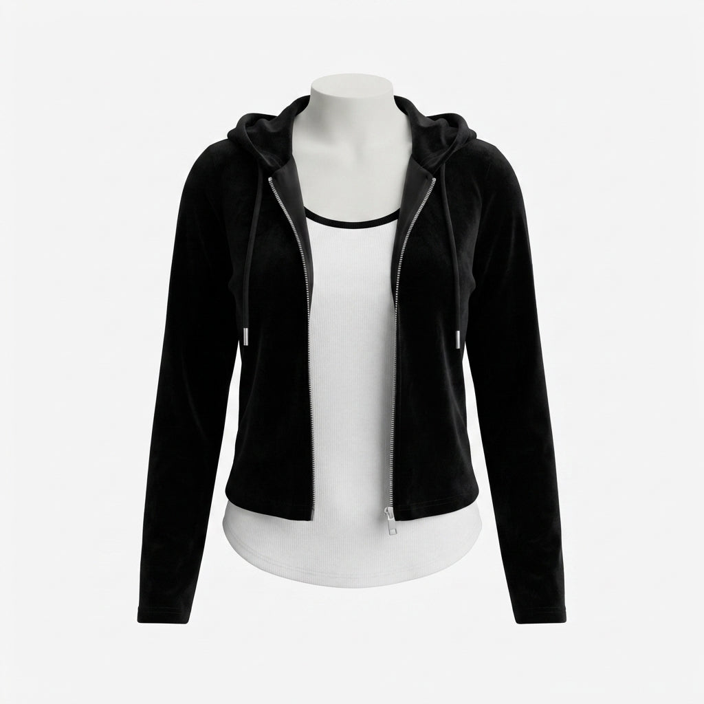 Velour Hoodie Set (VG-1594)