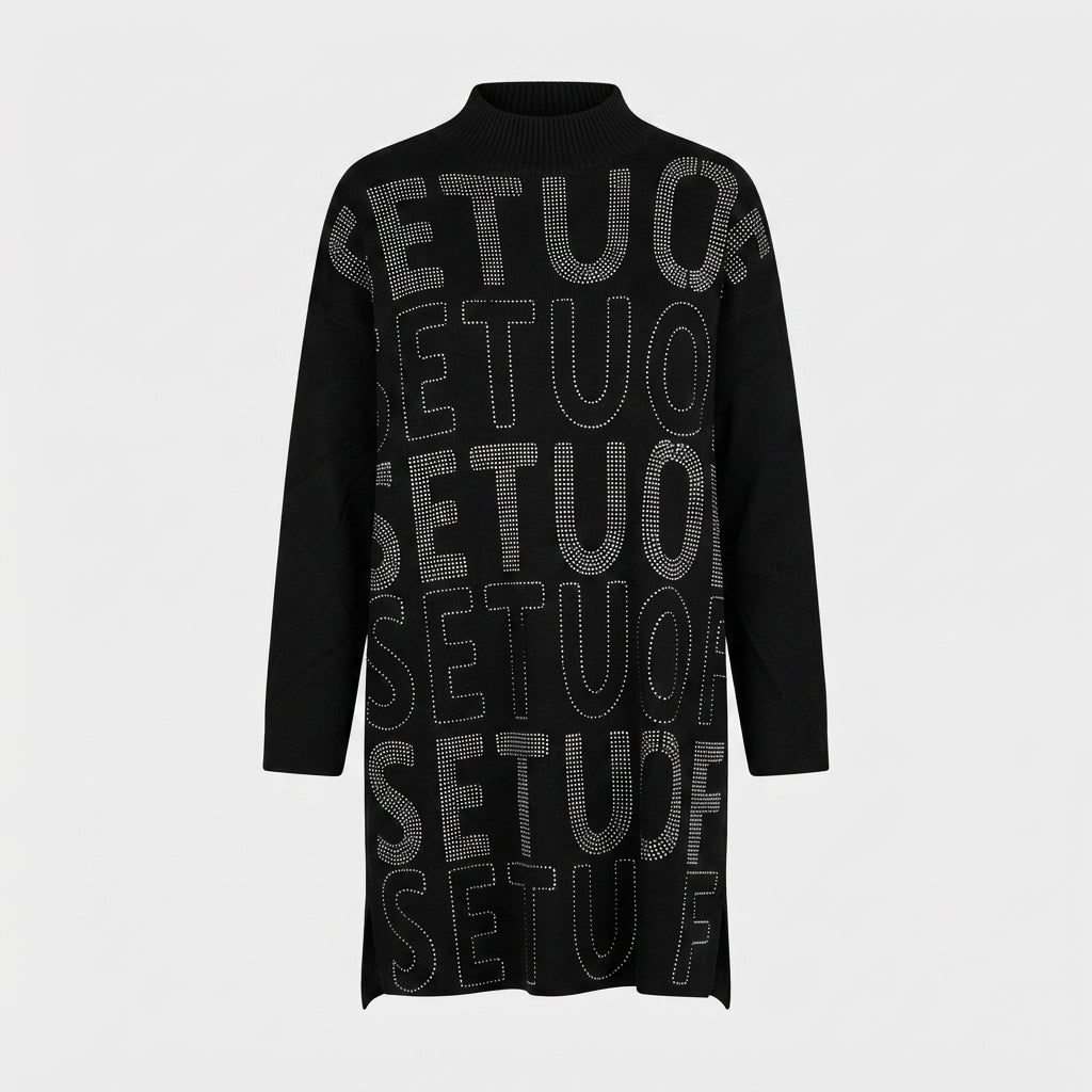 Letter Print Knit Co-ord Set (2088)