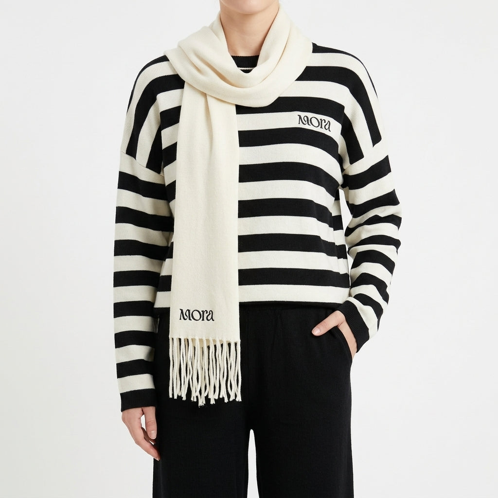 Monochrome Stripe Drape (VG2132)