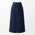 Denim Skirt Side Cut
