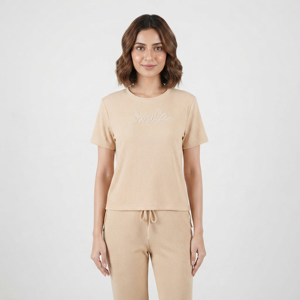 Smile Knit Lounge Set (F-52)