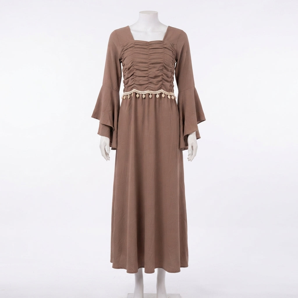 Bohemian Bell-Sleeve Maxi (A-244)