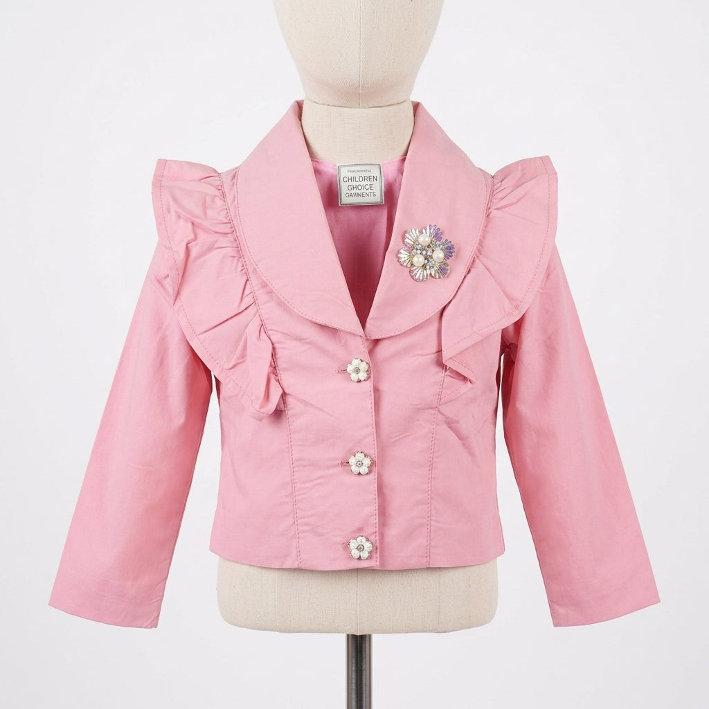 Pink Sunflower Ruffle Set (D4801)