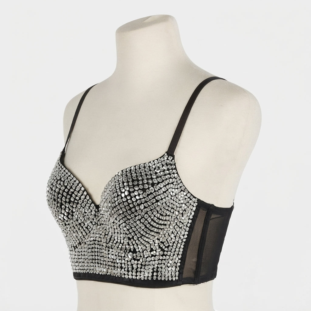 Glamorous Rhinestone Party Bralette (25600)