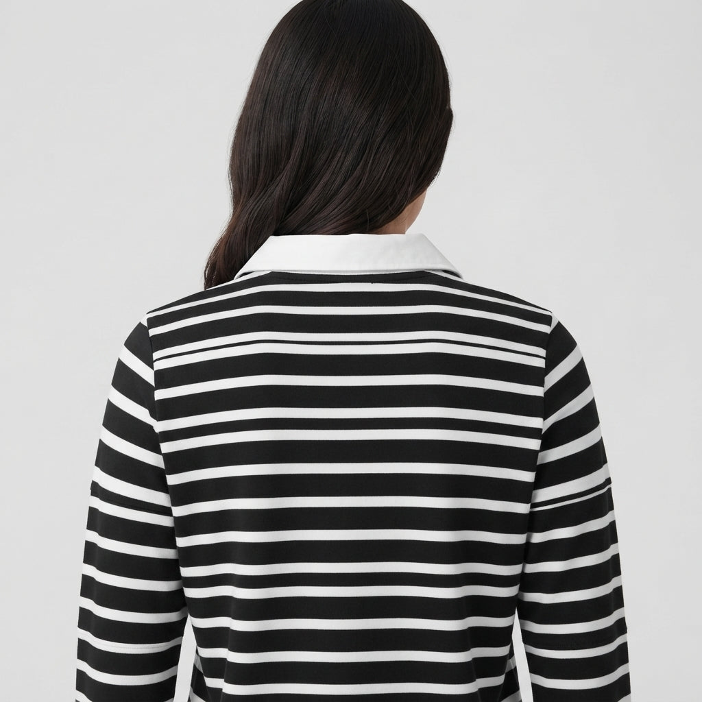 Monochrome Stripe Polo (1527)