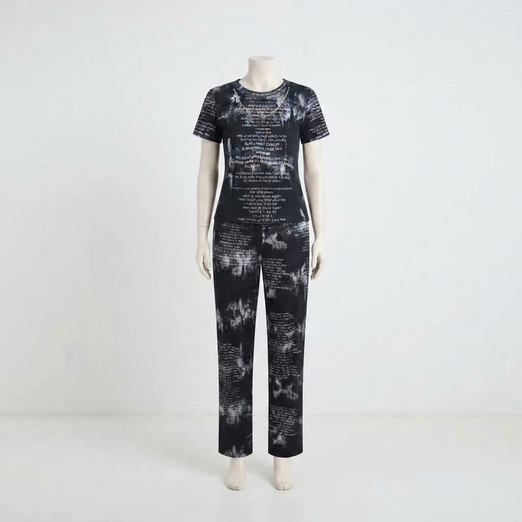 Script Print Track Suit