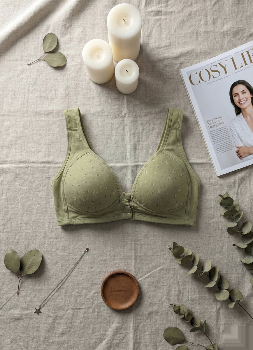 Padded Comfort Shape Bra - Yellow/Olive