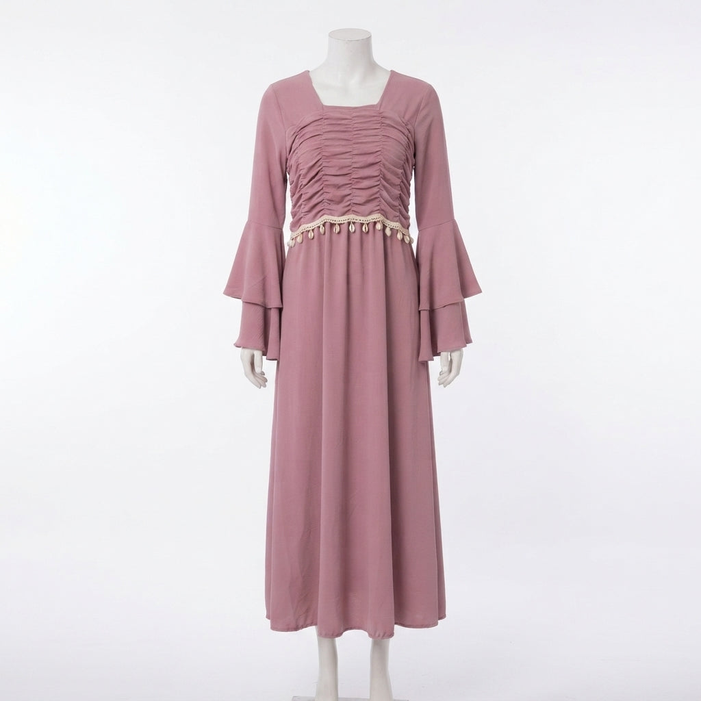 Bohemian Bell-Sleeve Maxi (A-244)