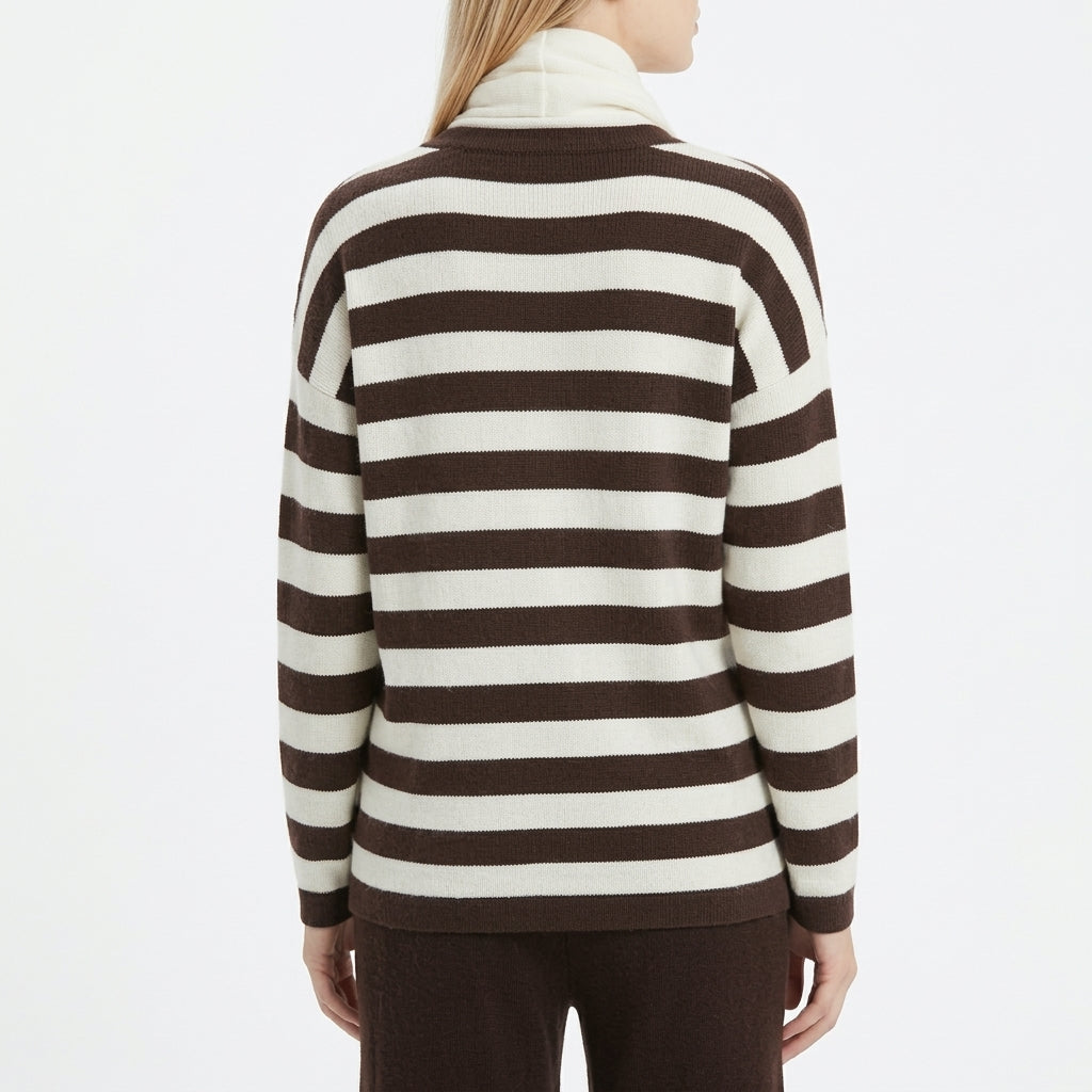 Monochrome Stripe Drape (VG2132)