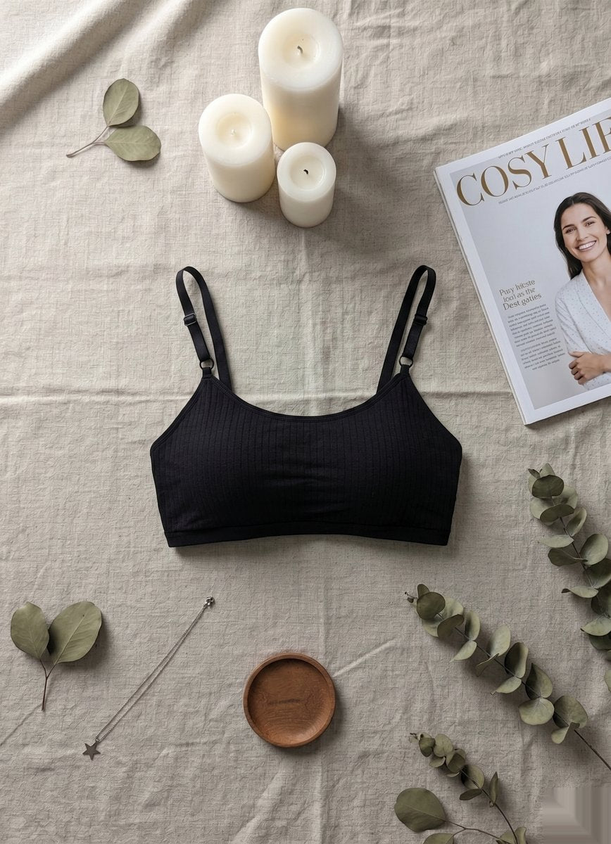 Smooth Contour Support Bra - Black