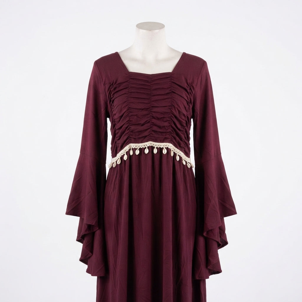 Bohemian Bell-Sleeve Maxi (A-244)