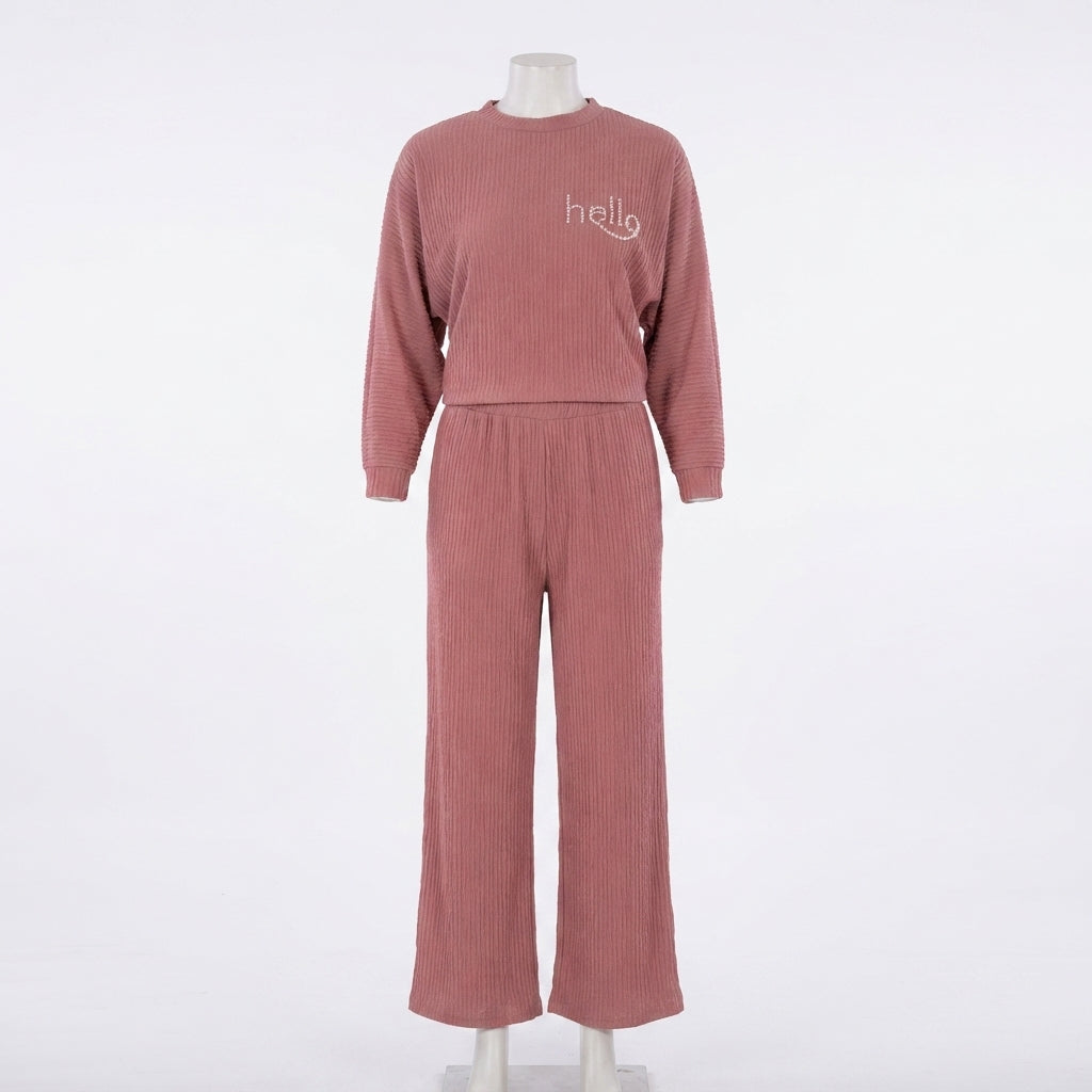 Ribbed Hello Co-Ord Set (VG-1186)