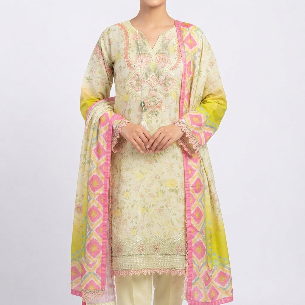 Vibrant Pastel Motif Affair (1371)