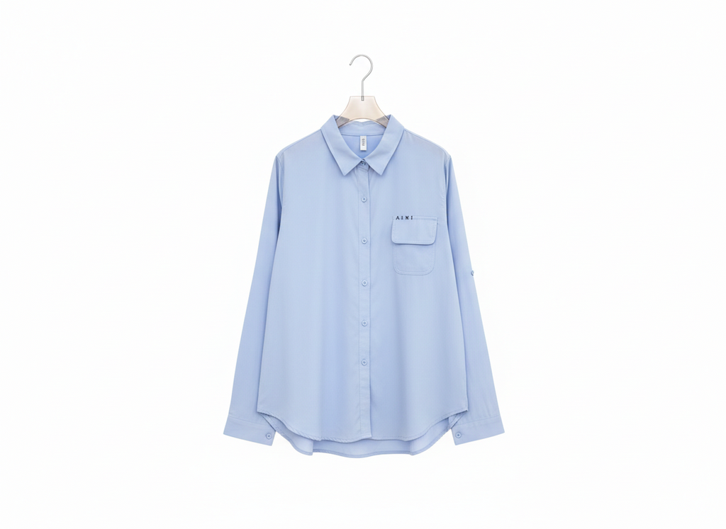 Versatile Collar Shirt One Pocket