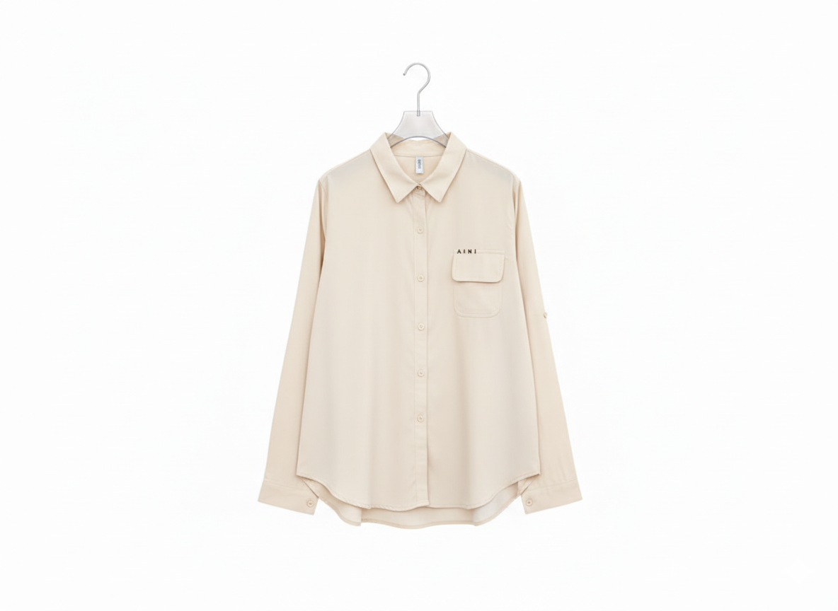 Versatile Collar Shirt One Pocket