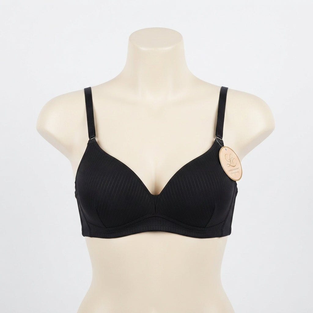 Soft-Touch Ribbed Lounge Bra (7866)