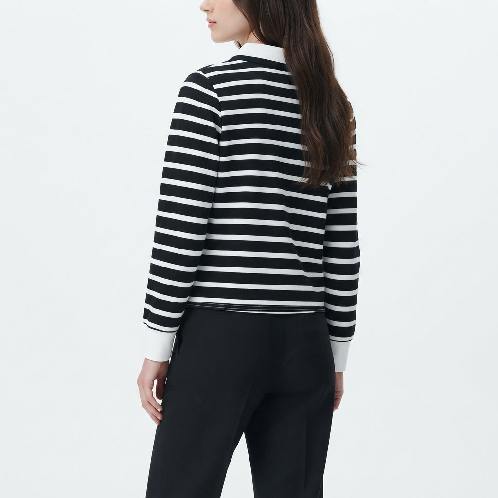 Monochrome Stripe Polo (1527)