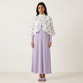 Elegant High-Neck Cape & Maxi Set (VG1690)