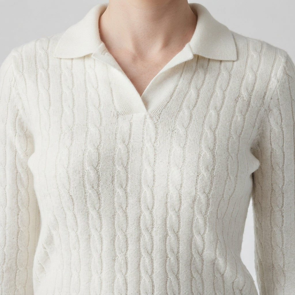 Collared Texture Sweater (S-160)