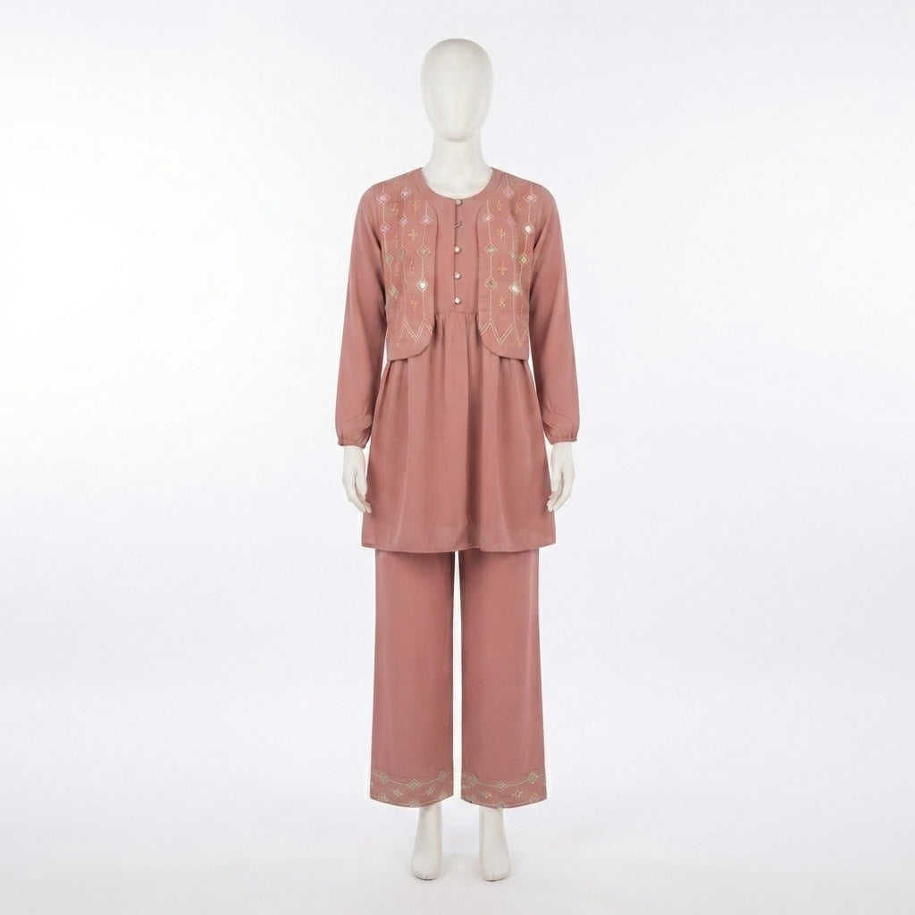 Waistcoat Kurti Set (VG-1674)