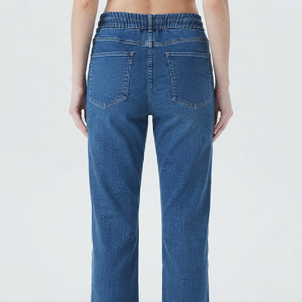 Elastic Waist Jeans (7270)