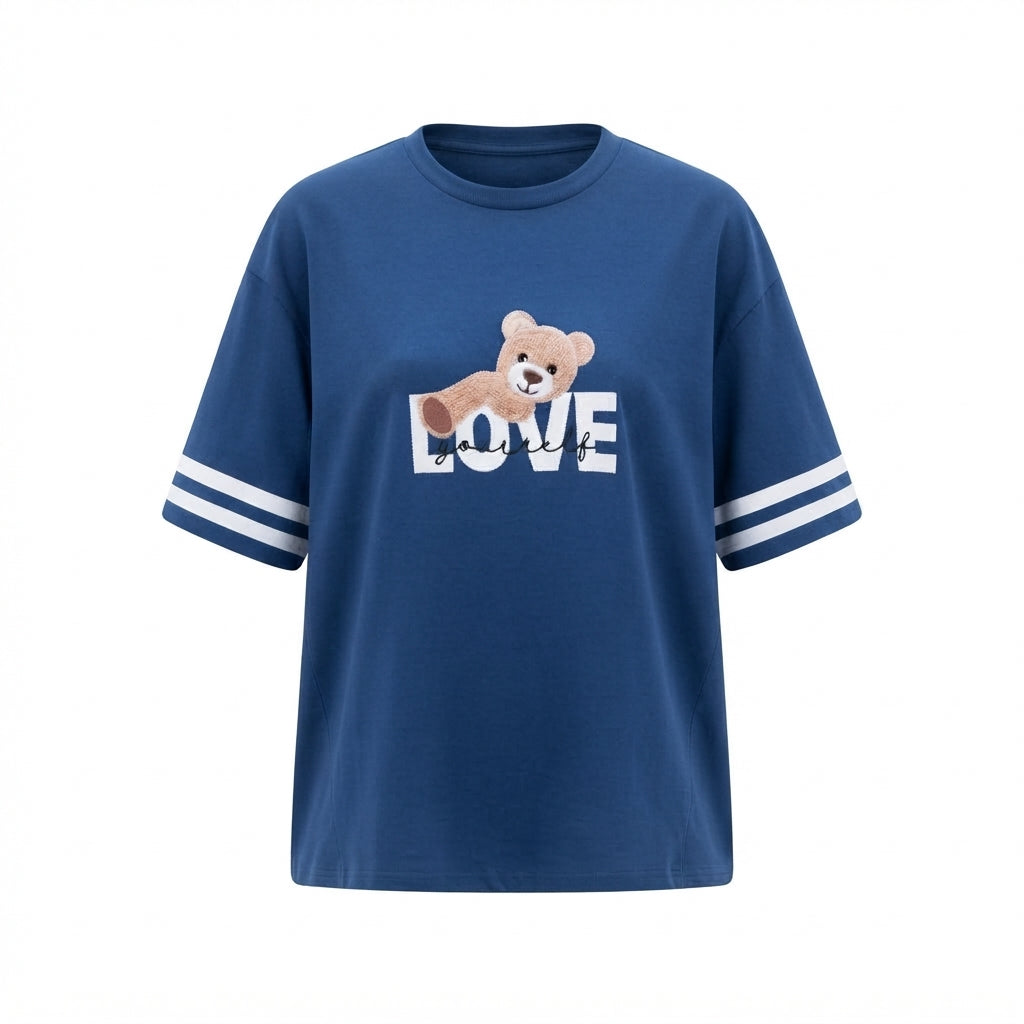 Teddy Bear Slogan T-Shirt (LC-267)
