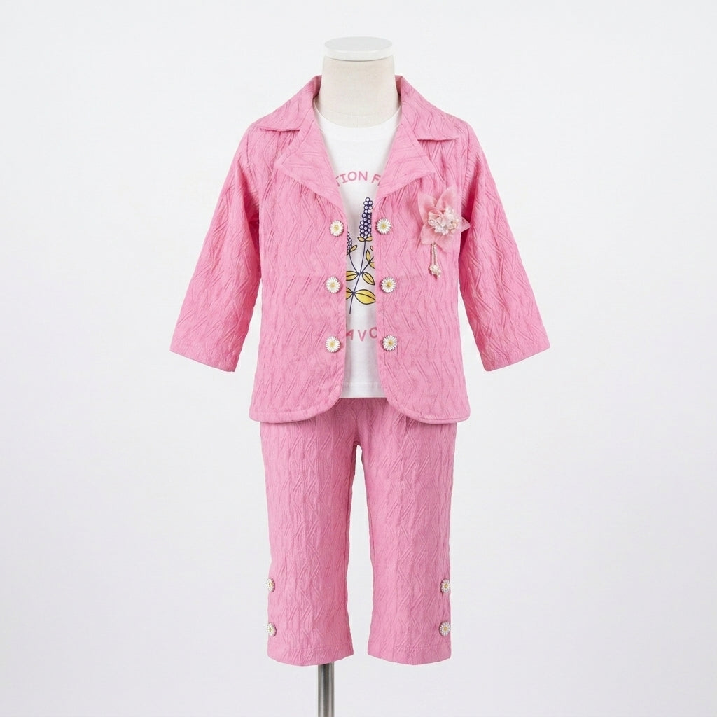 Rose Floral Chic Ensemble (D4710)