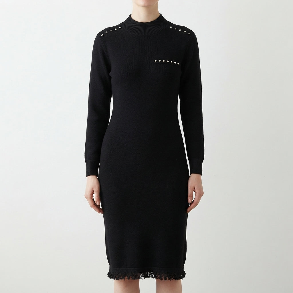Textured Winter Dress (5264)