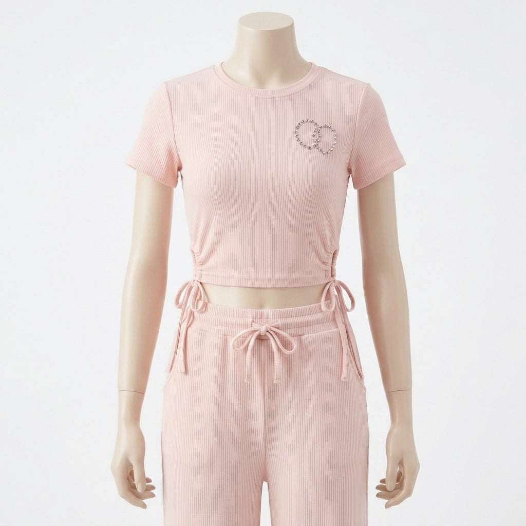 Trendy Ribbed Lounge Co-Ord (F-43)