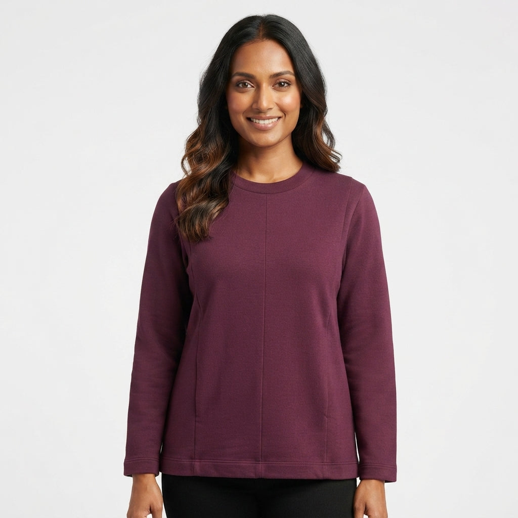 Relaxed Fit Long-Sleeve Pullover