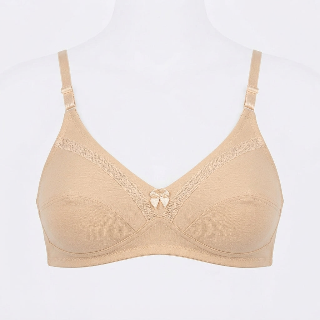 Lace-Trim Contour Bra (123)