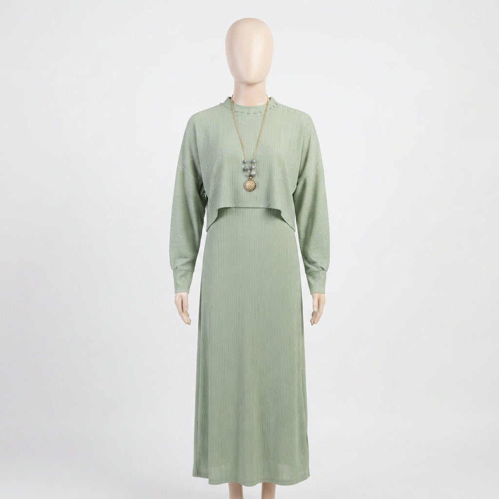 Glamorous Ribbon Motif Dress Set (VG1712)