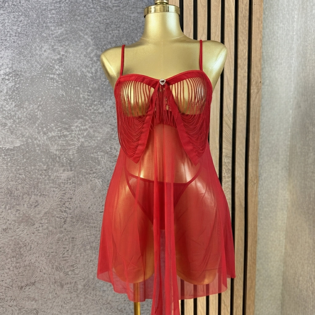 Sensual Strappy Nightwear Set (8123)