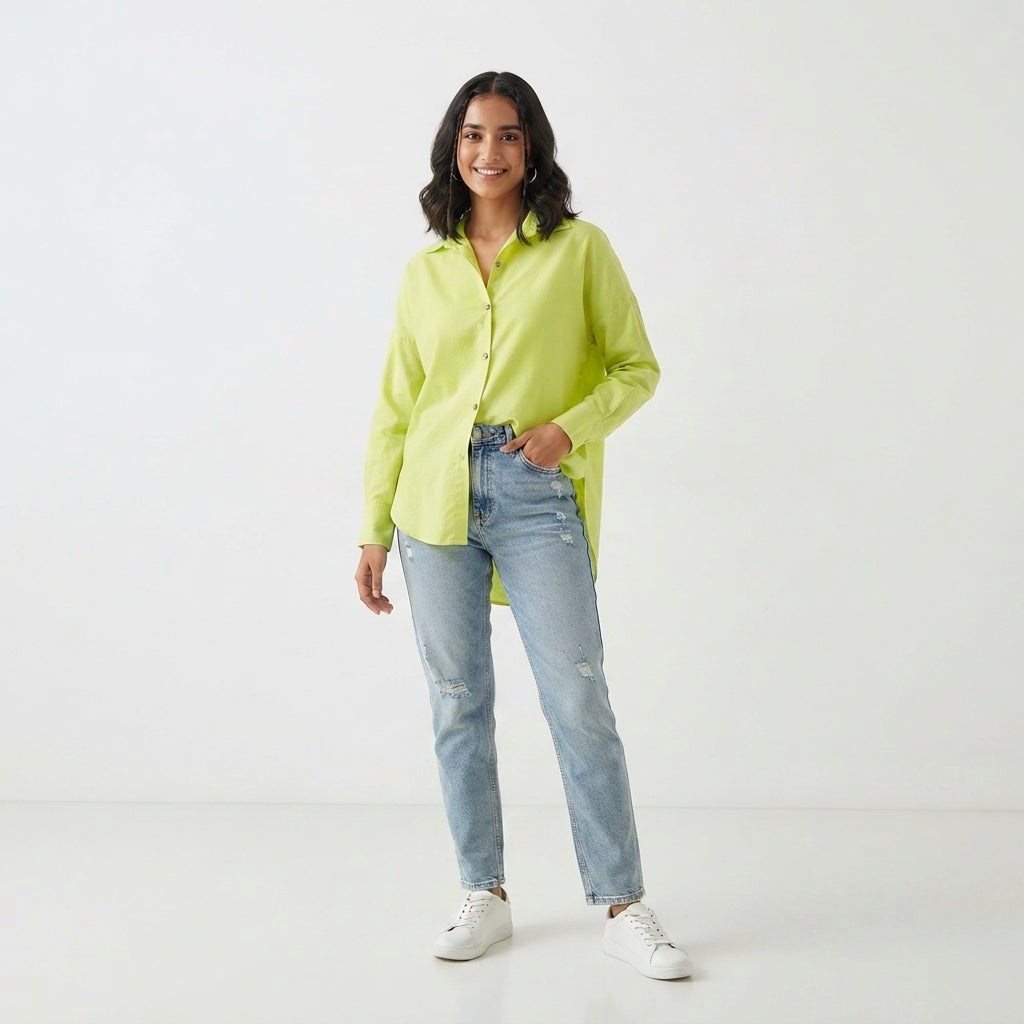 Long-Sleeve Button-Down Shirt