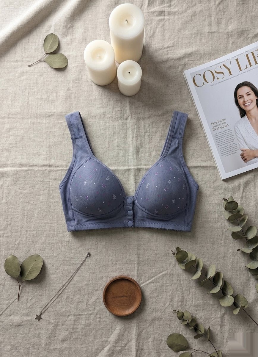 Padded Comfort Shape Bra - Blue/Gray