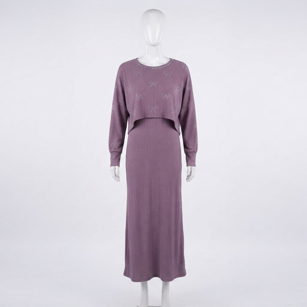 Glamorous Ribbon Motif Dress Set (VG1712)