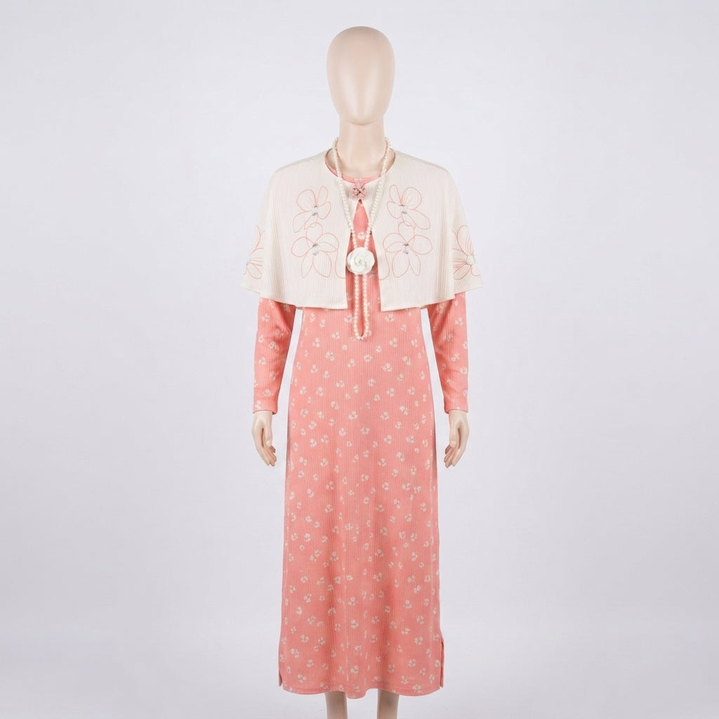 Floral Print Bolero & Maxi Set (VG1695)
