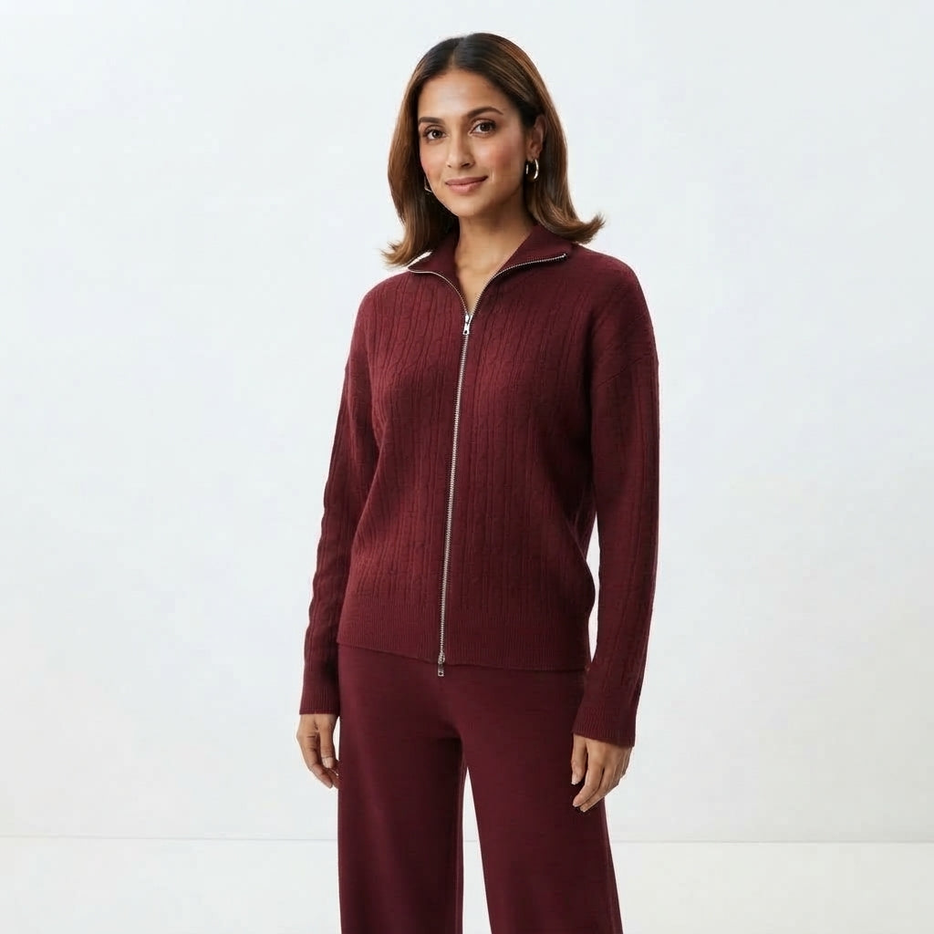 Ethereal Knit Zip Set (VG-1982)