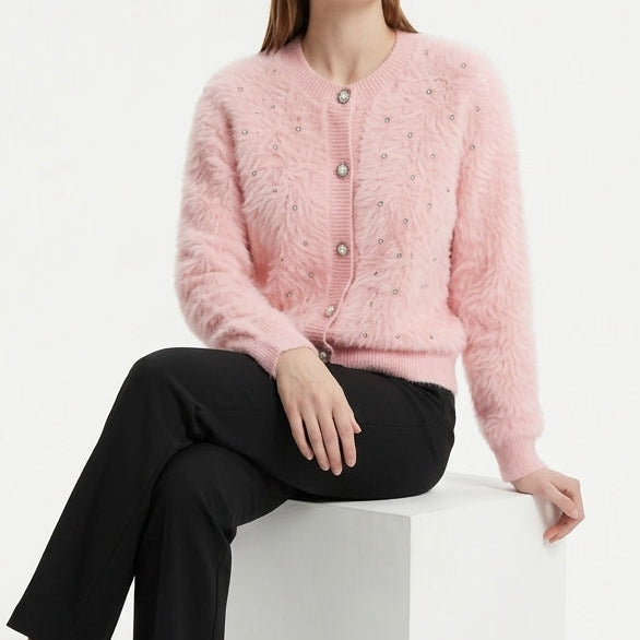 Shaggy Pearl Cardigan (VG-2019)
