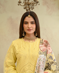 3-Piece Lemon Zest Embroidered Tunic Set