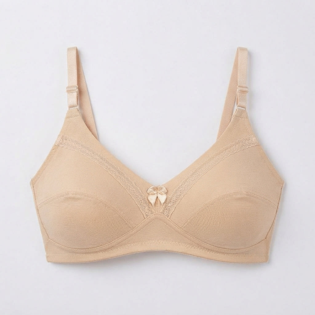Lace-Trim Contour Bra (123)