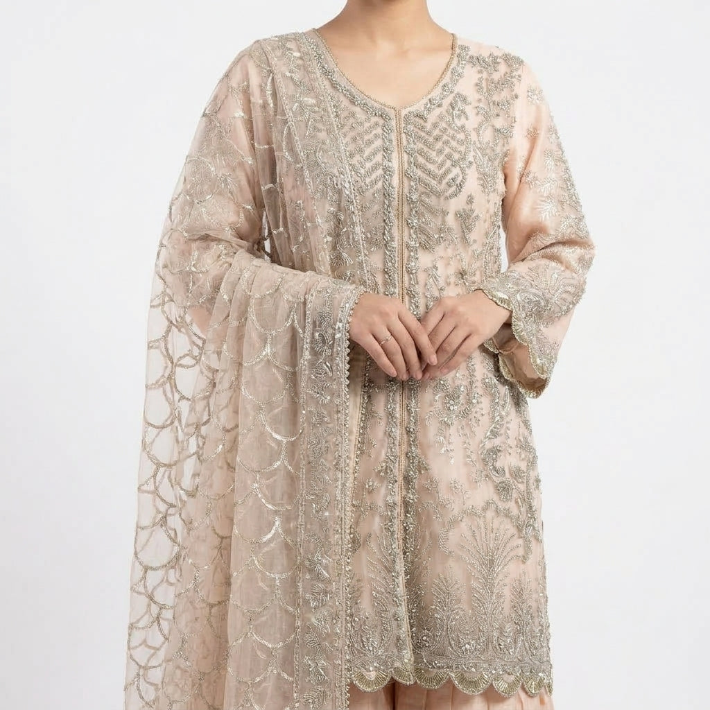 Sequin Kurti Gharara (BZ-90)