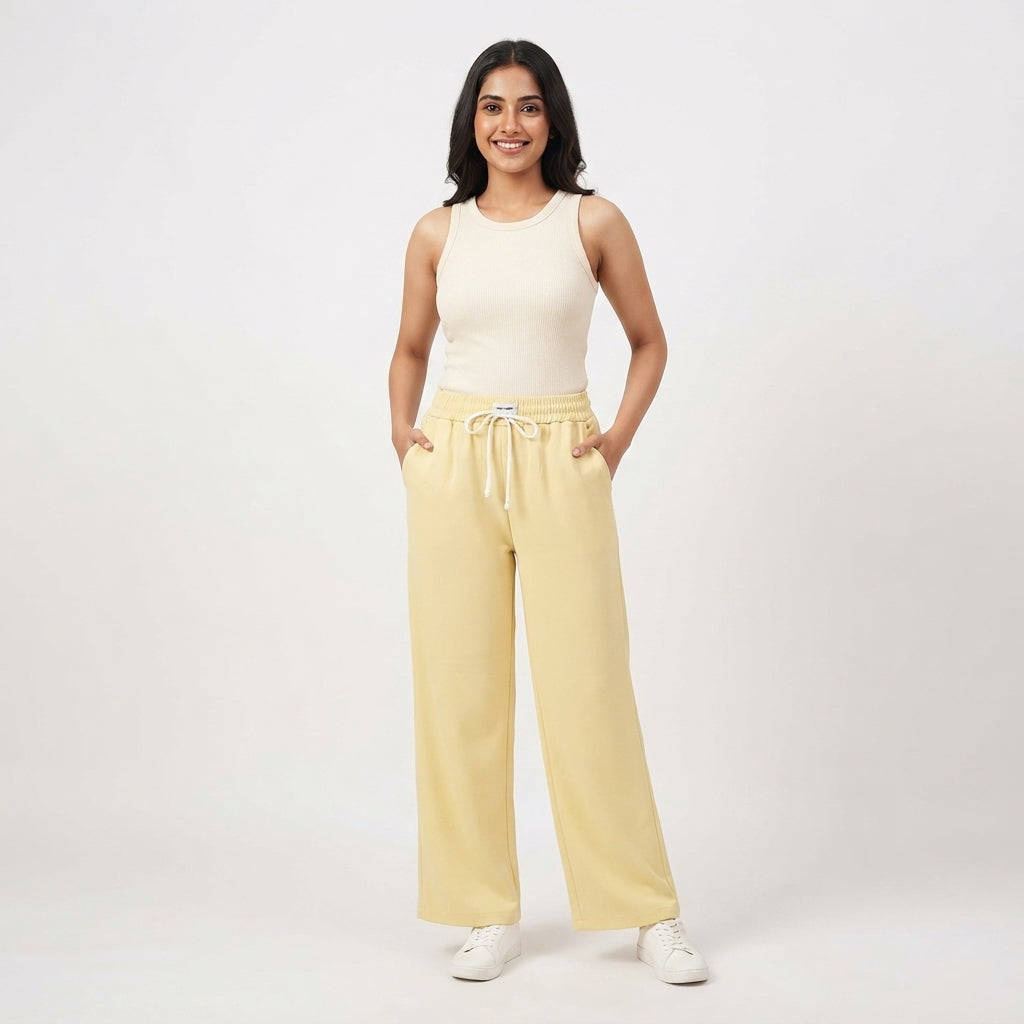 Elastic Waist Cotton Lounge Pants (5092-2)