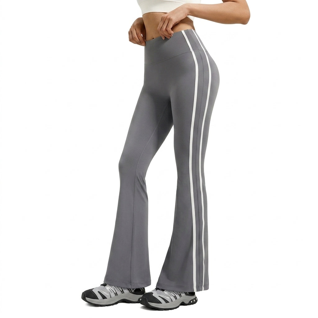 Bell Bottom Sports Trouser ( Side White Double Strip )